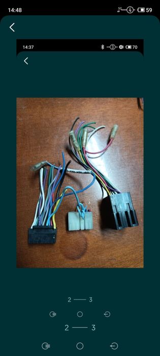 Fichas de ligação para auto radio de automóveis *