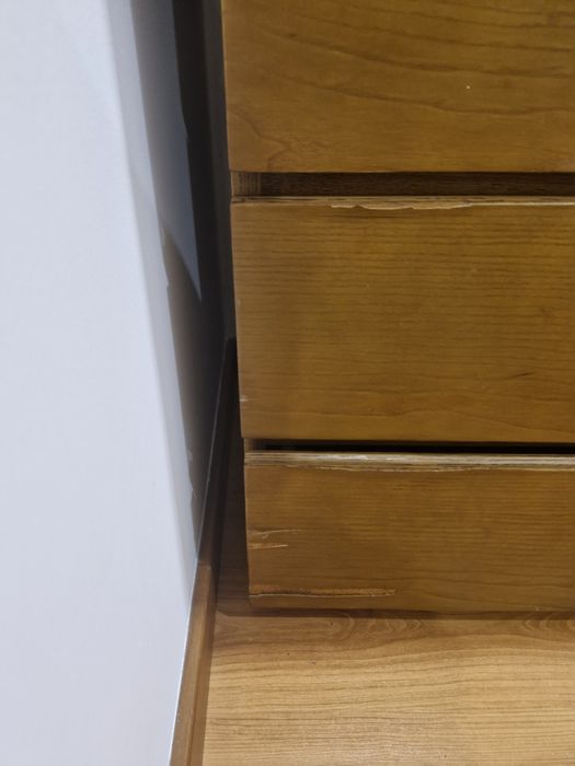 Comoda 6a gavetas madeira maciça