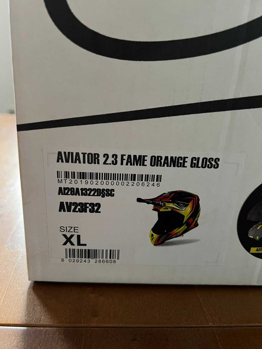 Capacete AIROH Aviator 2.3 AMS2 Fame - Como Novo - Tamanho XL - Enduro