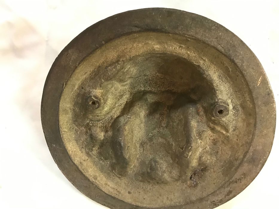 Arte Sacra - Cabeça de Cristo em bronze