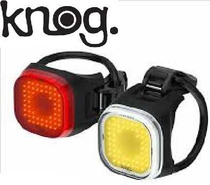 Zestaw lampek rowerowych Knog Blinder Mini Twinpack -Square*nowe