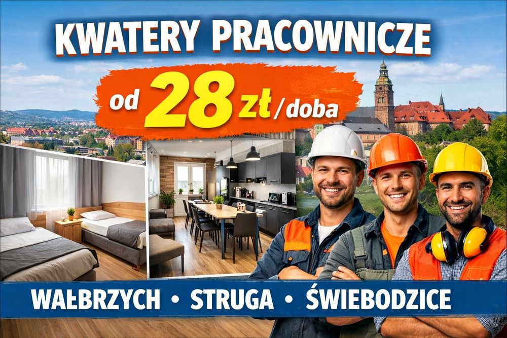 Kwatery pracownicze Walbrzych Świebodzice noclegi kwatera dla firm