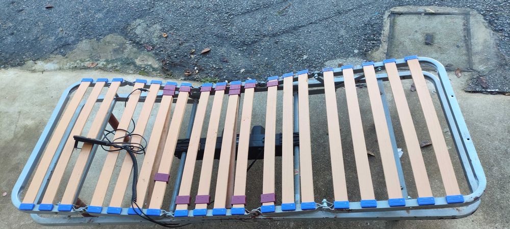 Cama articulada elétrica dobrável