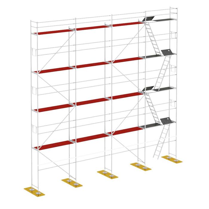 Rusztowanie elewacyjne budowlane typu plettac 214m2 NOWE FV 23%