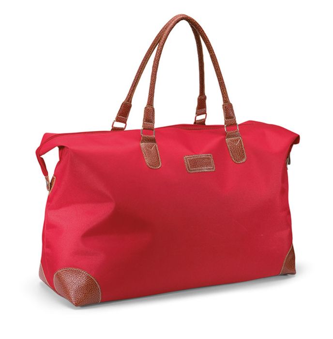 Saco de viagem vermelho com alças