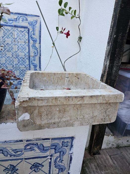 Pia lavatório de pedra mármore 50x50