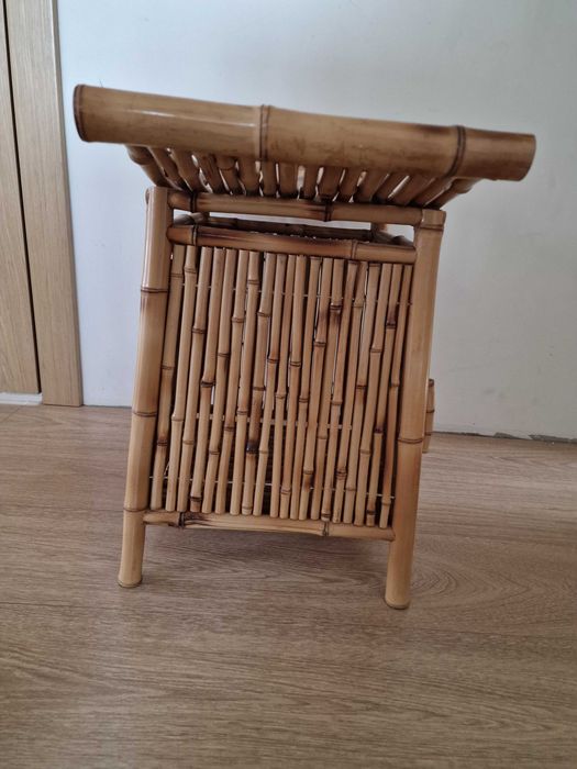 Stołek bambus rattan