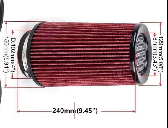 Filtro do ar equivalente  ao KN novo