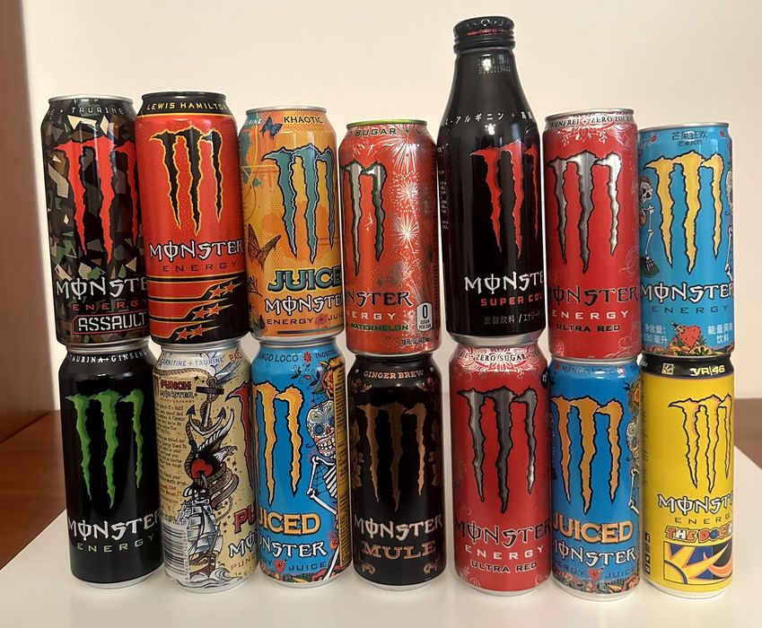 Latas monster energy drink