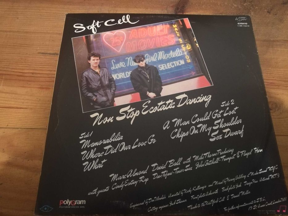 SOFT CELL - Non Stop Ecstatic Dancing LP434600891782932481