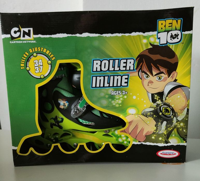 Patins em Linha Ben10 (ajustáveis 30 a 33 e/ou 34 a 37)