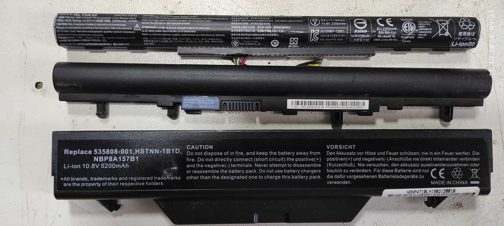 Батареї для ноутбуків