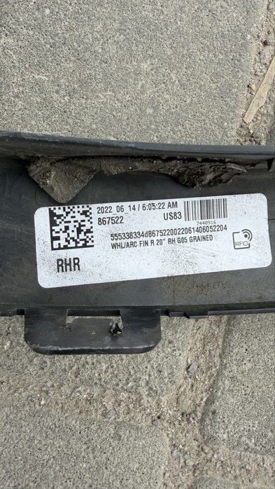 Розширювачі арок  комплект накладки  BMW X5 G05 2018-2023