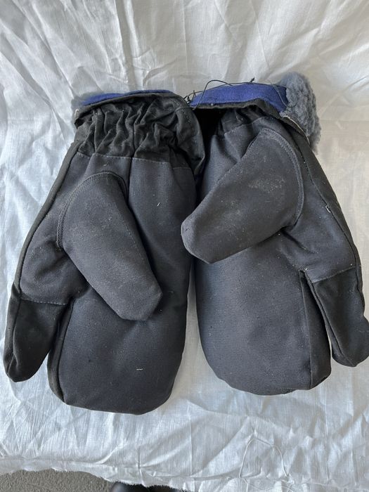 Рукавиці трьохпалі на хутрі