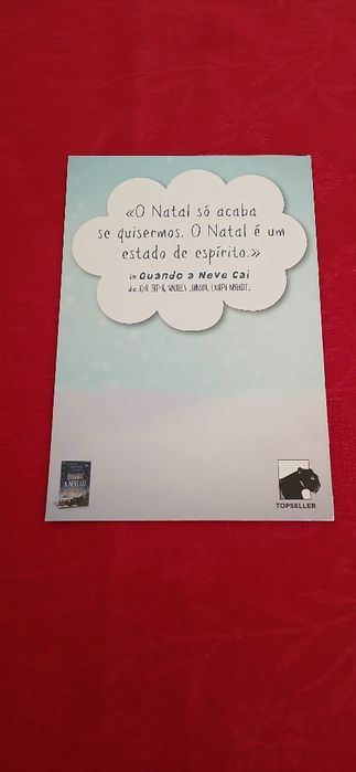 Postal Boas Festas-Quando a neve cai