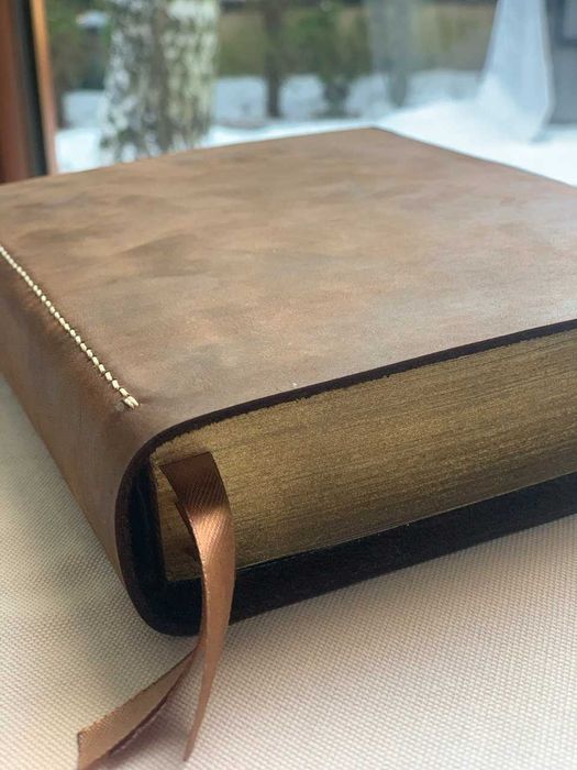 Biblia EIB, okładka HANDMADE, skóra CRAZY HORSE - 16,5x24cm