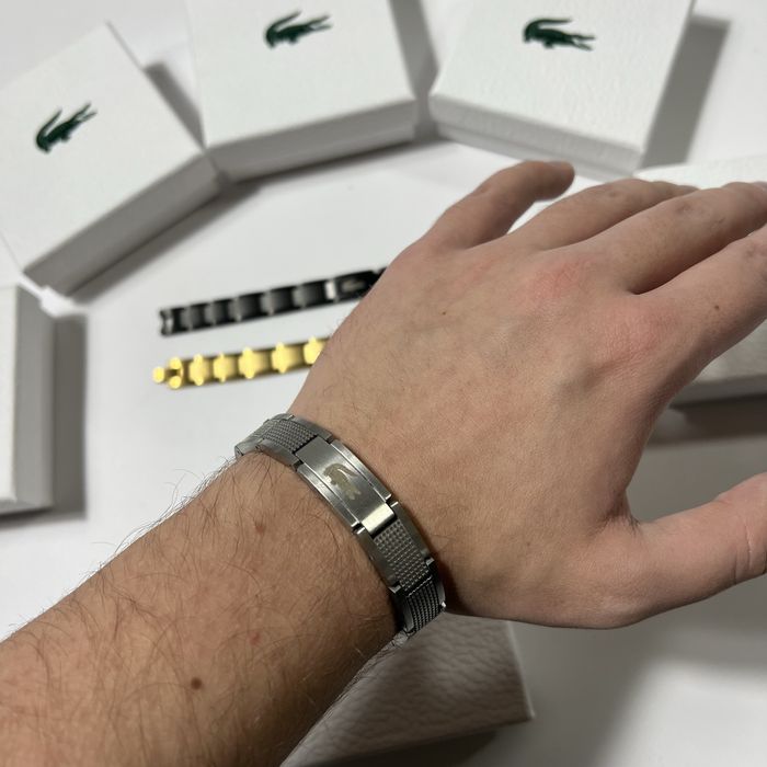 Браслет Lacoste на подарунок чоловічий та жіночий лакост цепочка цепь