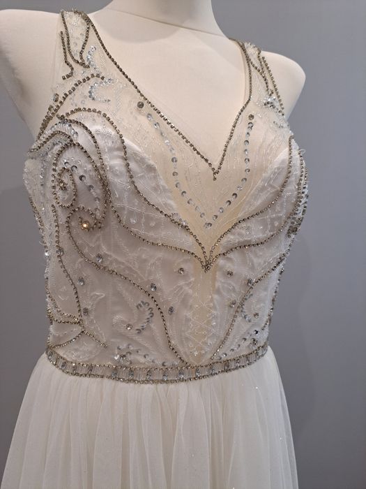 Suknia ślubna 40 42 z rozporkiem szyta na miarę