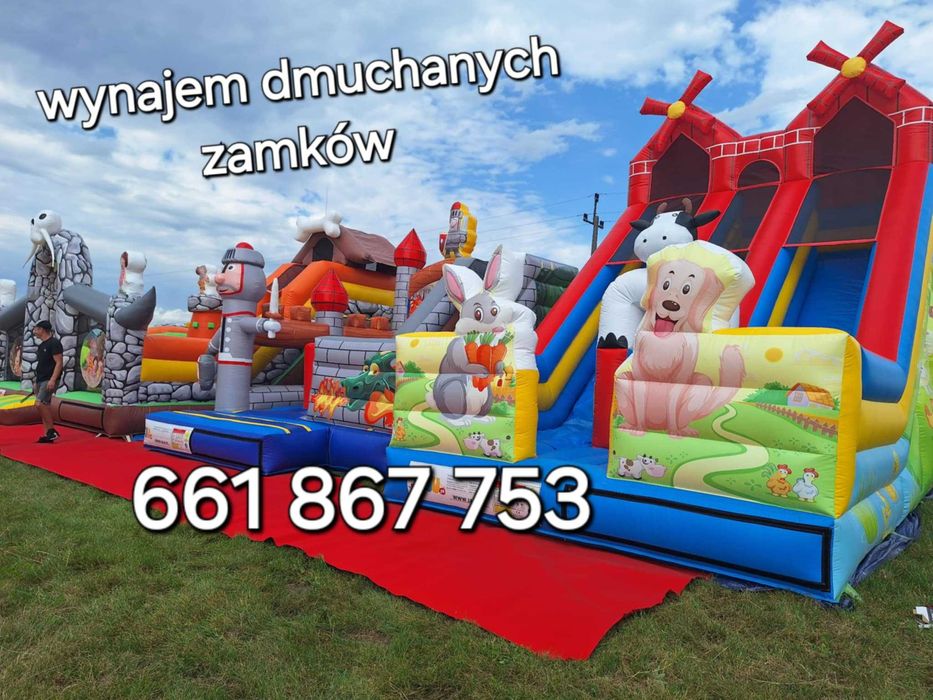 Namioty imprezowe, dmuchane zjeżdżalnie, maskotki, dekoracje - wynajem