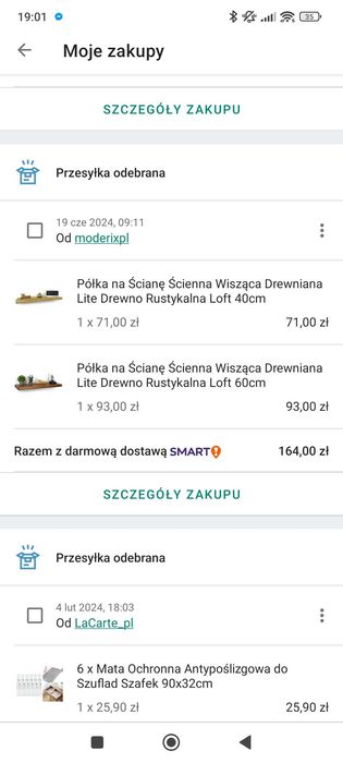 Półki drewniane 40 60