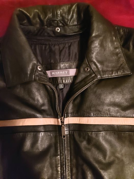 Kurtka męska z naturalnej skóry ocieplana Marbet XXL
