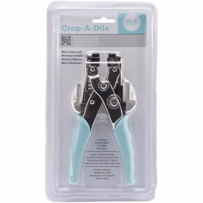 We R Memory Keepers Crop-A-Dile Power Punch – Punzone Per Hobby Creativi, Fori Da 1/16 Pollici, Per Carta, Pelle, Latta, Tessuto