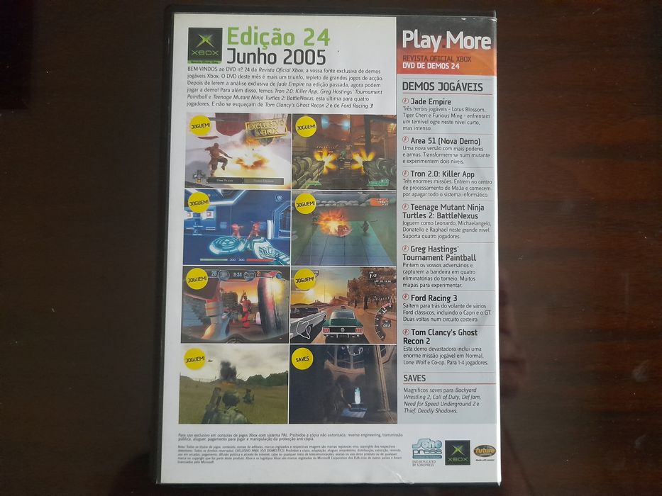 Revista oficial Xbox original DVD de demos 24
