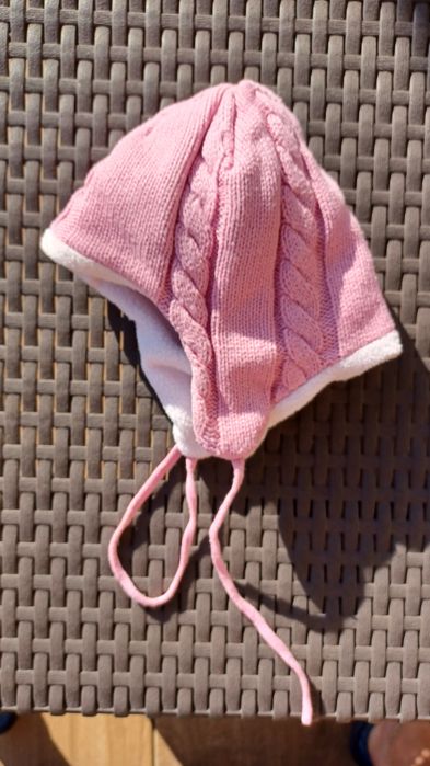 Czapka zimowa dziewczęca MotherCare 3-6 m