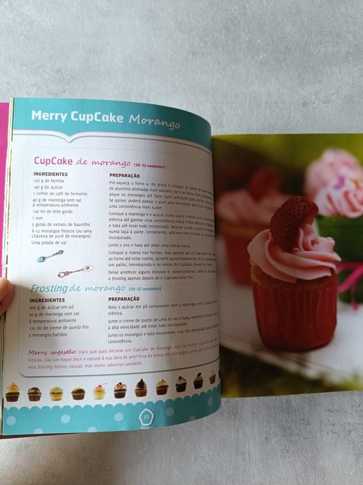 Livro de cozinha e bolos Merry Cupcakes