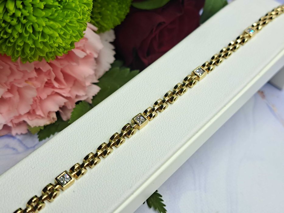 NOWA ZŁOTA BRANSOLETKA 6,36 GR. próba: 585 Komis Redi