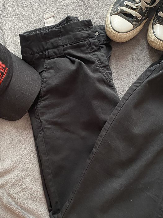 Szerokie spodnie ze ściągaczami