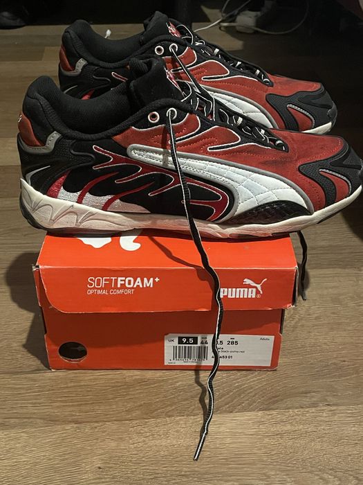 Кросівки Puma x A$AP Rocky Inhale Distressed Black Pop Red(44-розмір)