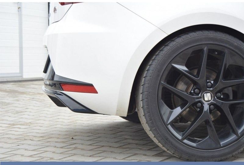 DIFUSOR TRASEIRO SEAT LEON 5F 2013-2016 PRETO FOSCO
