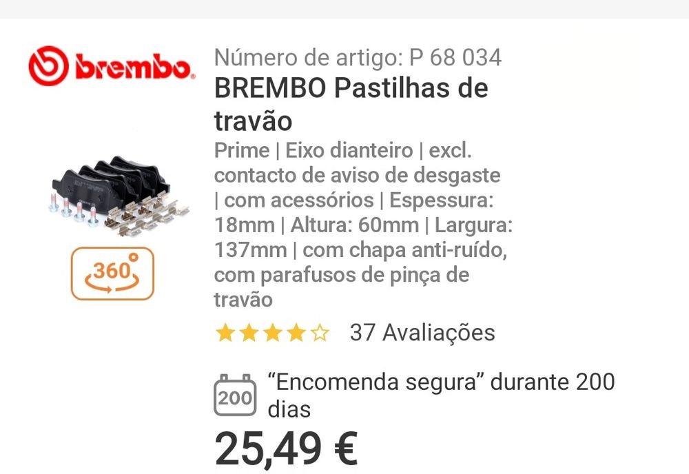 Pastilhas Brembo