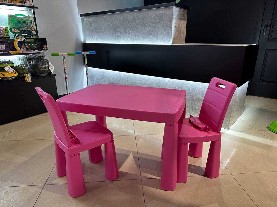 Столик пластиковий дитячий, столик Долоні з кріселком