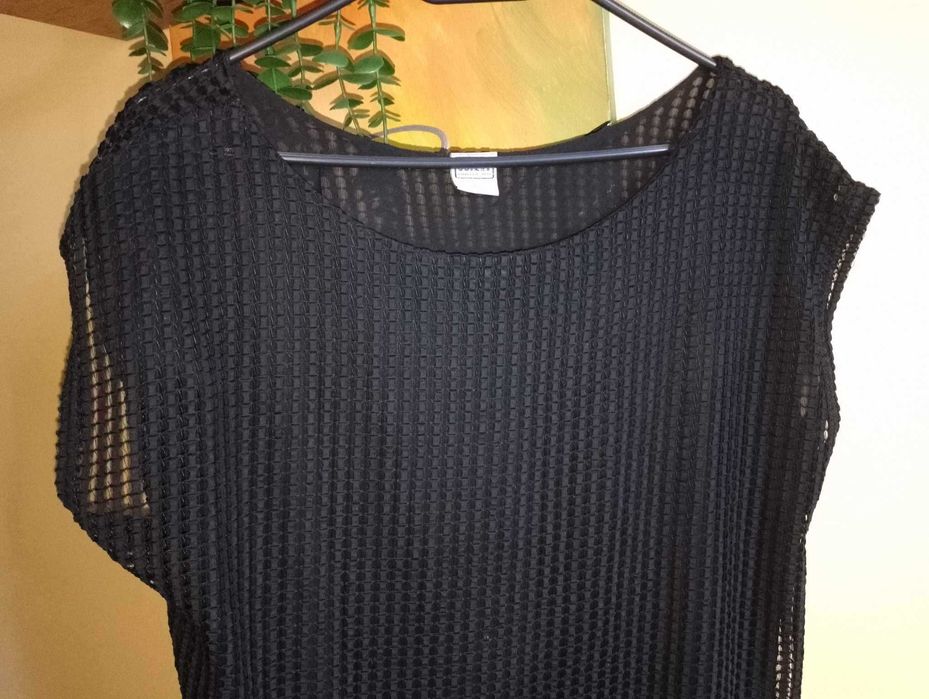 sukienka czarna 40/42 siatka +podszewka  L XL *OBJECT*
