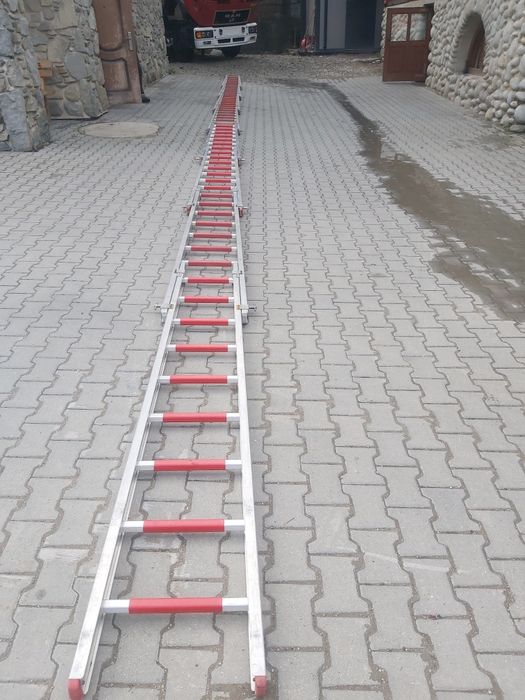 Drabina drabiny nasadkowe strażackie pożarniczy 2,70m aluminiowe