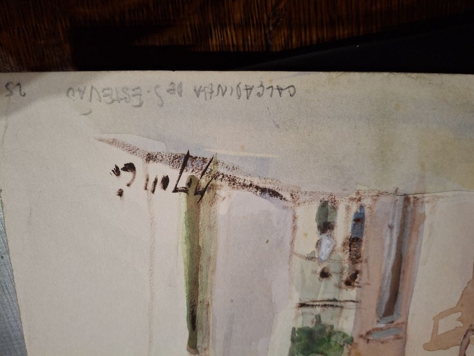 Aguarela Manuel jorge lisboa pintura