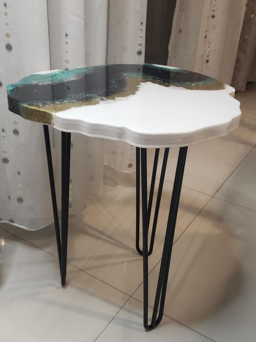 Stol stolik kawowy zywica design