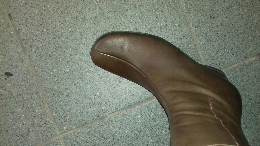 Ryłko brązowe kozaki koturny 37 40 36