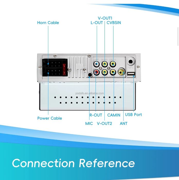 Autorrádio 1Din 7" CarPlay/Android Auto | Bluetooth USB | Mirror Link