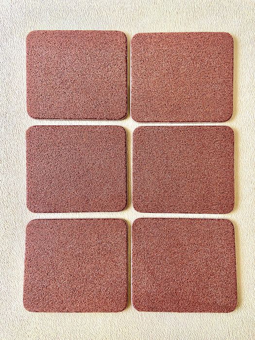 Conjunto de 6 bases inglesas para copos