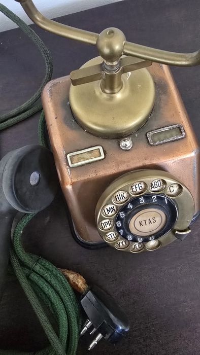 Antigo e Raro Telefone castiçal,Dinamarquês