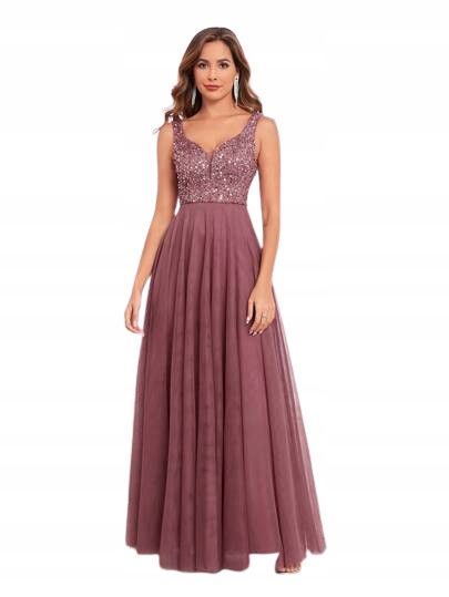 Shein sukienka wieczorowa z cekinami i tiulem wisiorek s 1hb