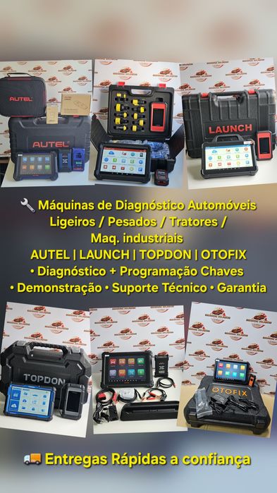 Máquinas de Diagnóstico Automóveis – AUTEL | LAUNCH | TOPDON | OTOFIX