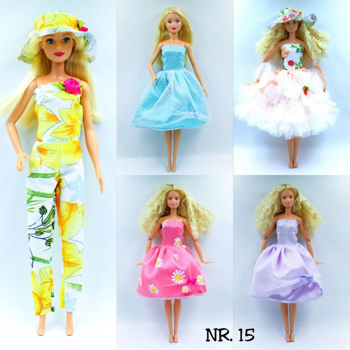 Zestaw ubranek dla lalek 5 sztuk