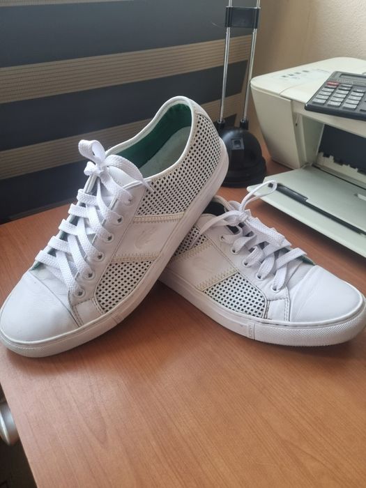 Lacoste eco skóra 44 białe