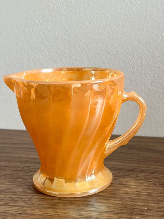 Serviço Vintage Fire-King Peach Lustre – 6 Conjuntos Completos