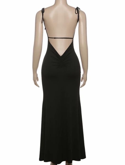 Платье длинное,макси с открытой спинкой,вечернее