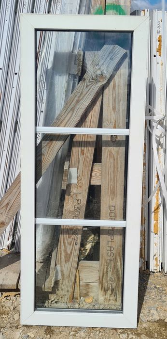 OKNA KacprzaK Witryna 49x132 FIX Używany PCV Plastikowy Lider Okna OLX
